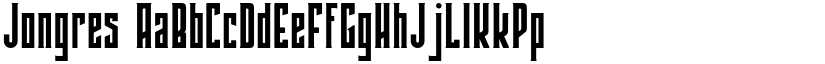 Jongres font