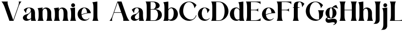 Vanniel font