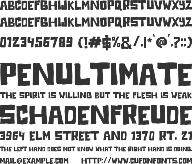 PTG Brewla font preview