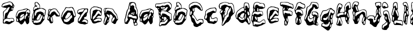 Zabrozen font download