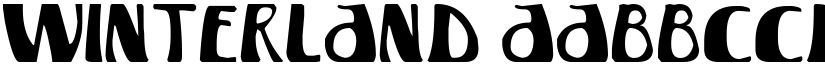 Winterland font