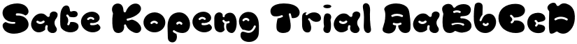 Sate Kopeng Trial font
