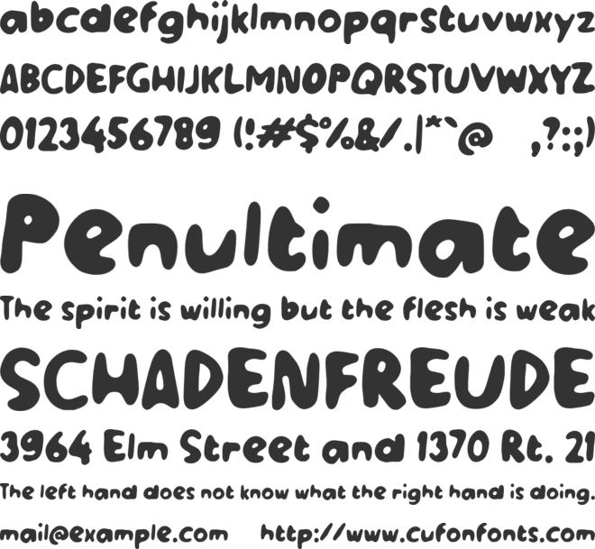 Zaalaaloo font preview