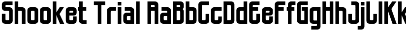 Shooket Trial font