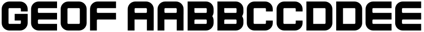 Geof font
