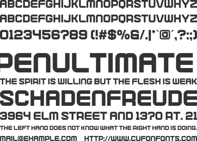 Geof Personal Use font preview