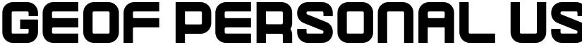 Geof Personal Use font