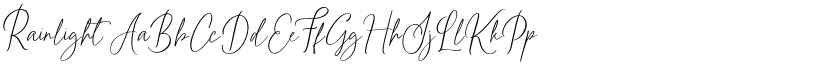 Rainlight font