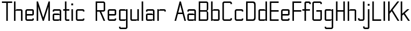 TheMatic Regular font