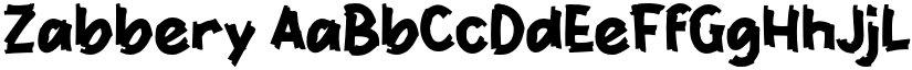 Zabbery font download