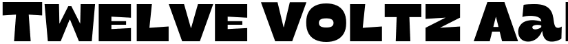 Twelve Voltz font