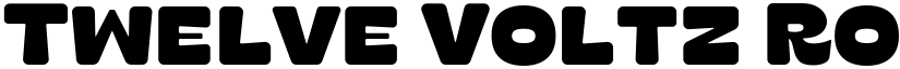 Twelve Voltz Rounded font