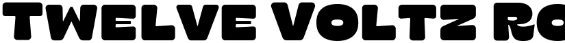Twelve Voltz Rounded font