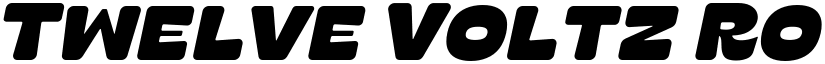 Twelve Voltz Rounded font