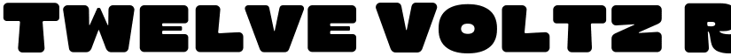 Twelve Voltz Rounded Heavy font