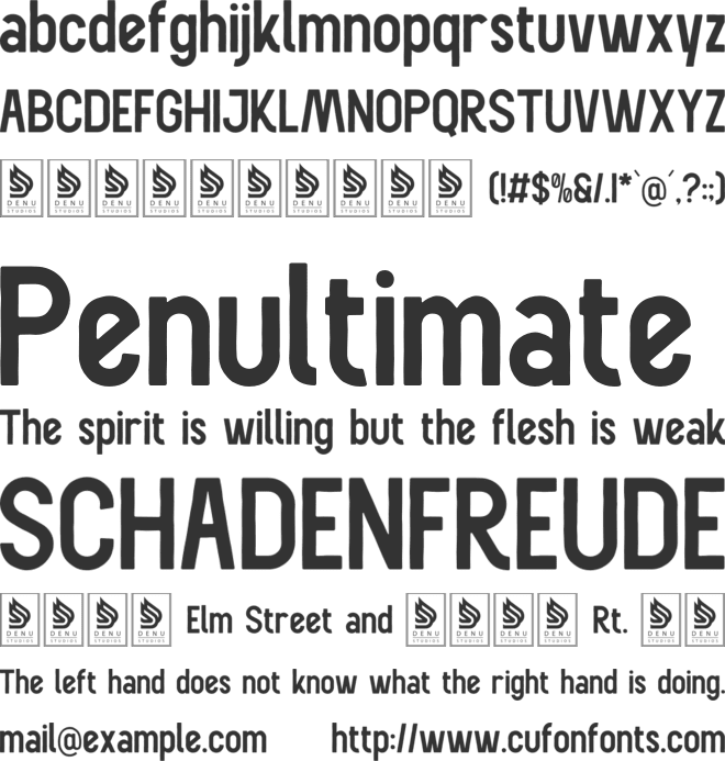 Herald Town font preview