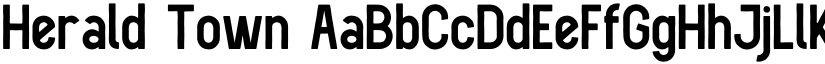 Herald Town font download