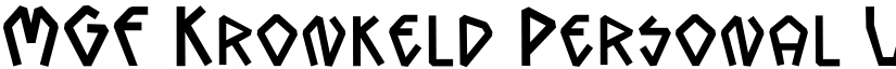 MGF Kronkeld Personal Use font download