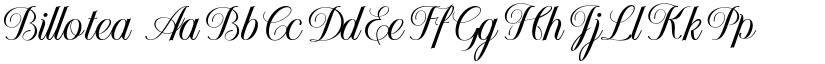 Billotea font