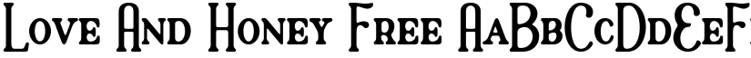 Love And Honey Free font
