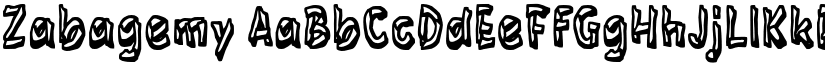 Zabagemy font