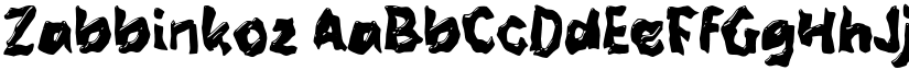 Zabbinkoz font download