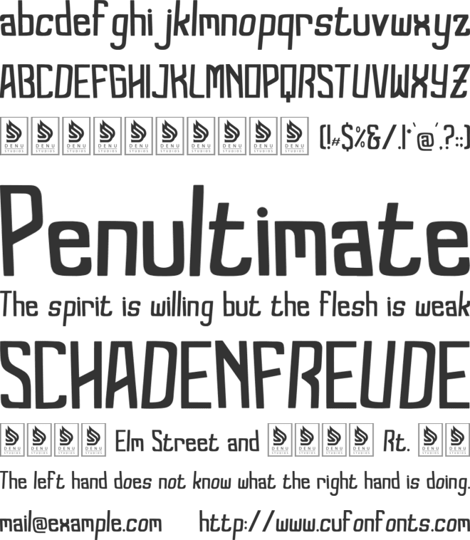 Sunwave Tropika Bay font preview