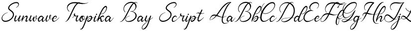 Sunwave Tropika Bay Script font