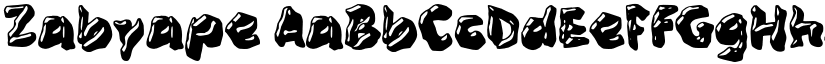 Zabyape font