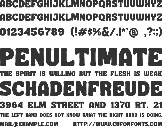 Travel Melted font preview