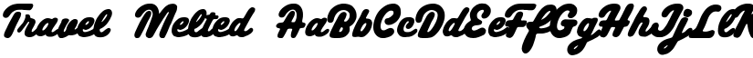 Travel Melted font