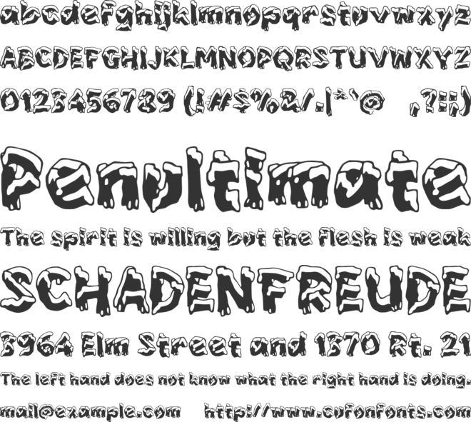 Zaberro font preview