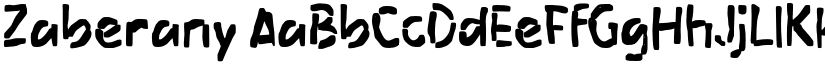 Zaberany font download