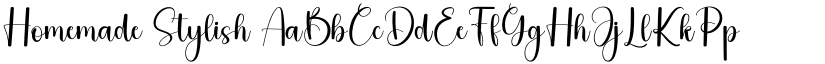 Homemade Stylish font