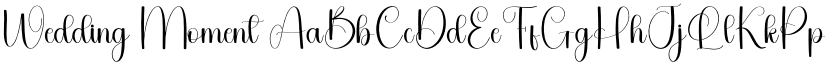 Wedding Moment font