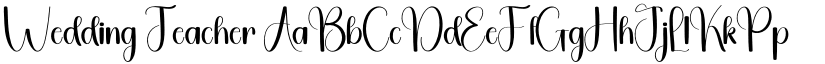 Wedding Teacher font