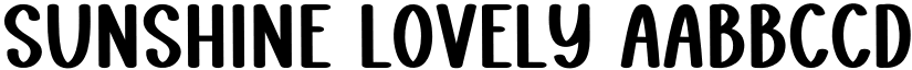 Sunshine Lovely font