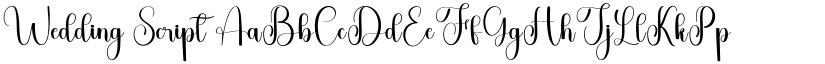 Wedding Script font download