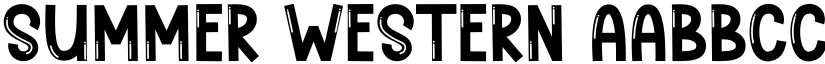Summer Western font