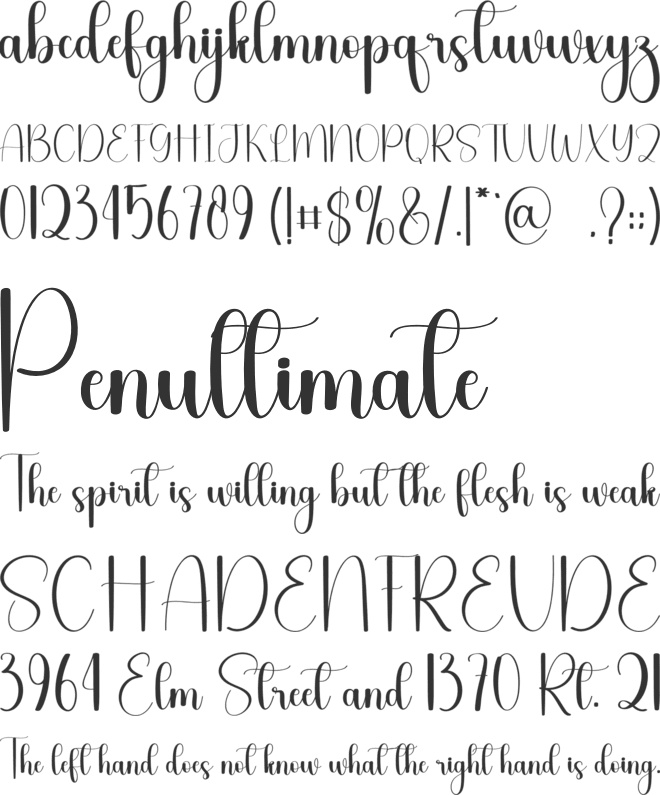 Graduation Days font preview