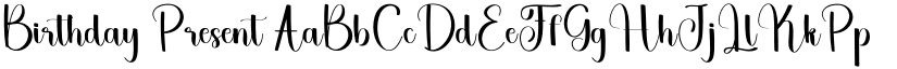 Birthday Present font