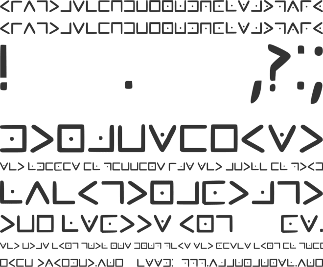 Octogram font preview