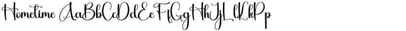 Hometime font download