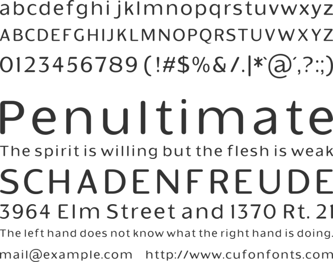 Kineks Round font preview