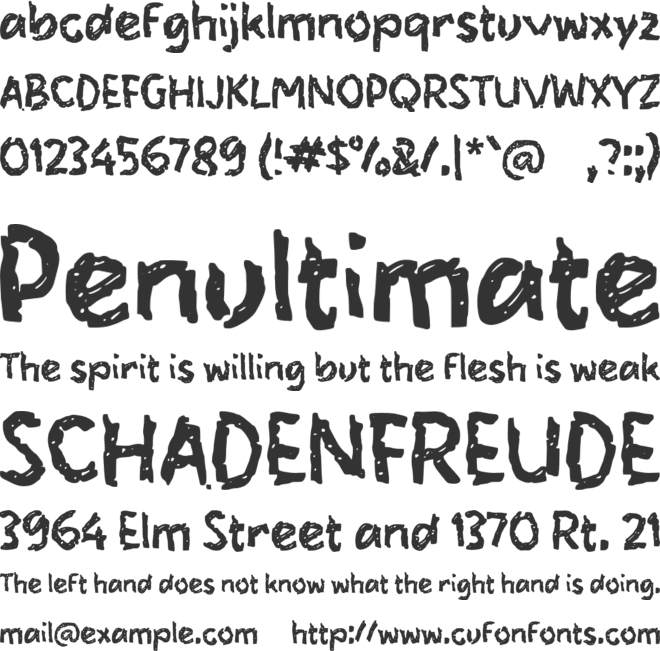 Zabadenzo font preview