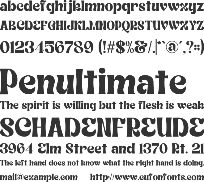 Ligaflow font preview