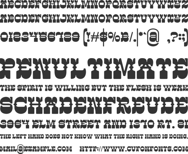 GAIDER font preview
