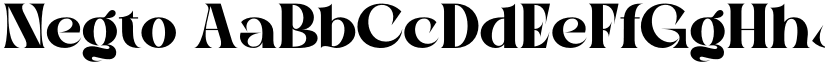 Negto font
