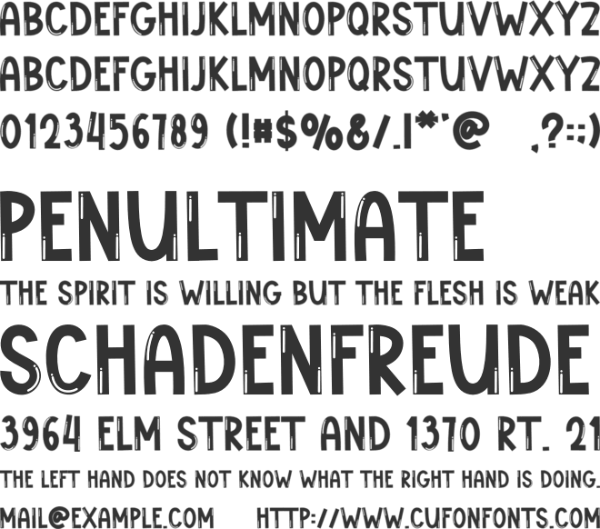 Easter Daily font preview
