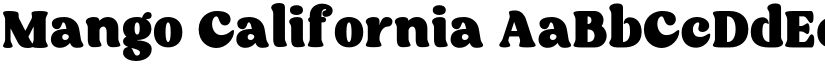 Mango California font